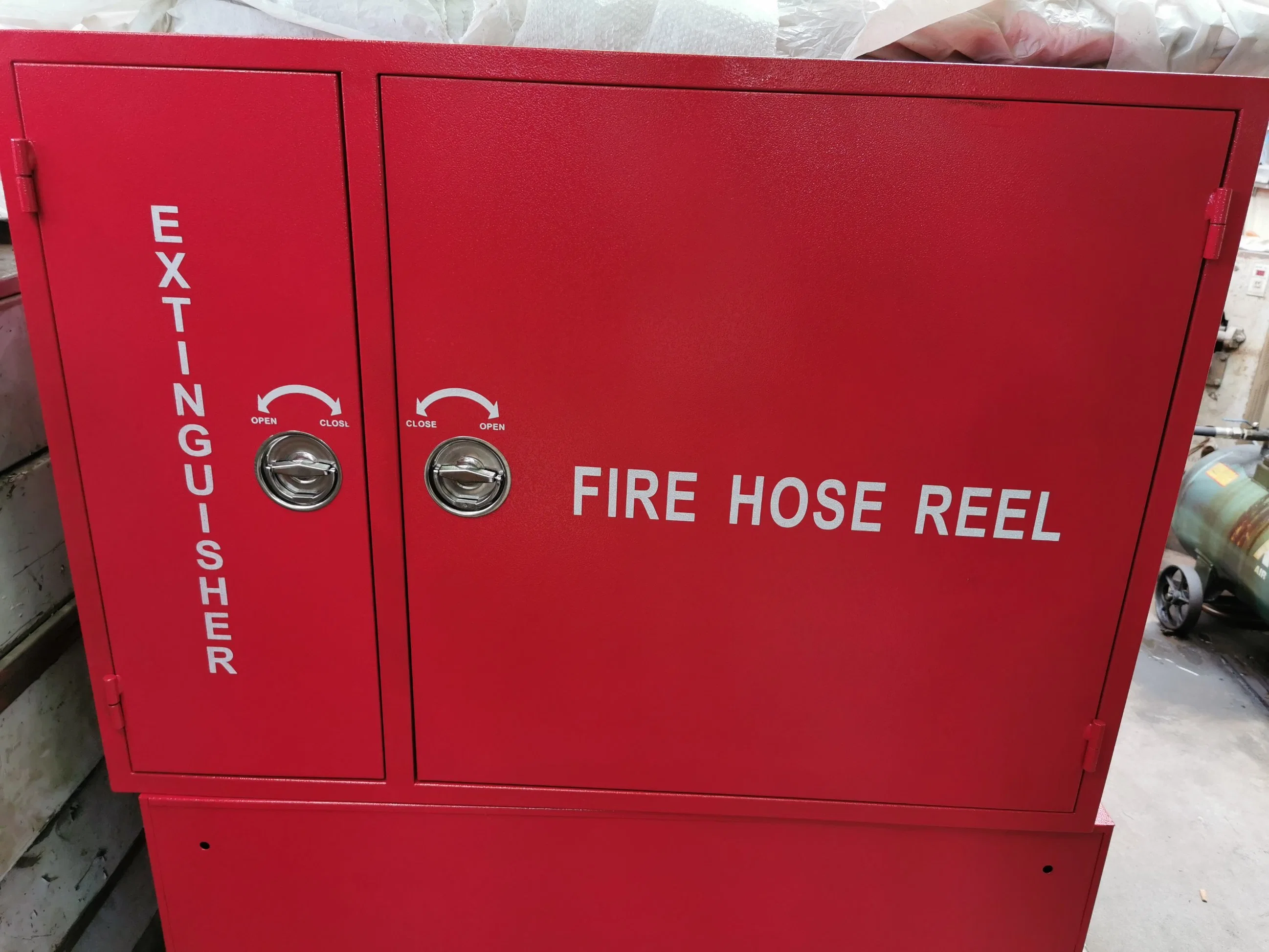Double Door Cabinet Extinguisher and Fire Hose Reel Cabinet
