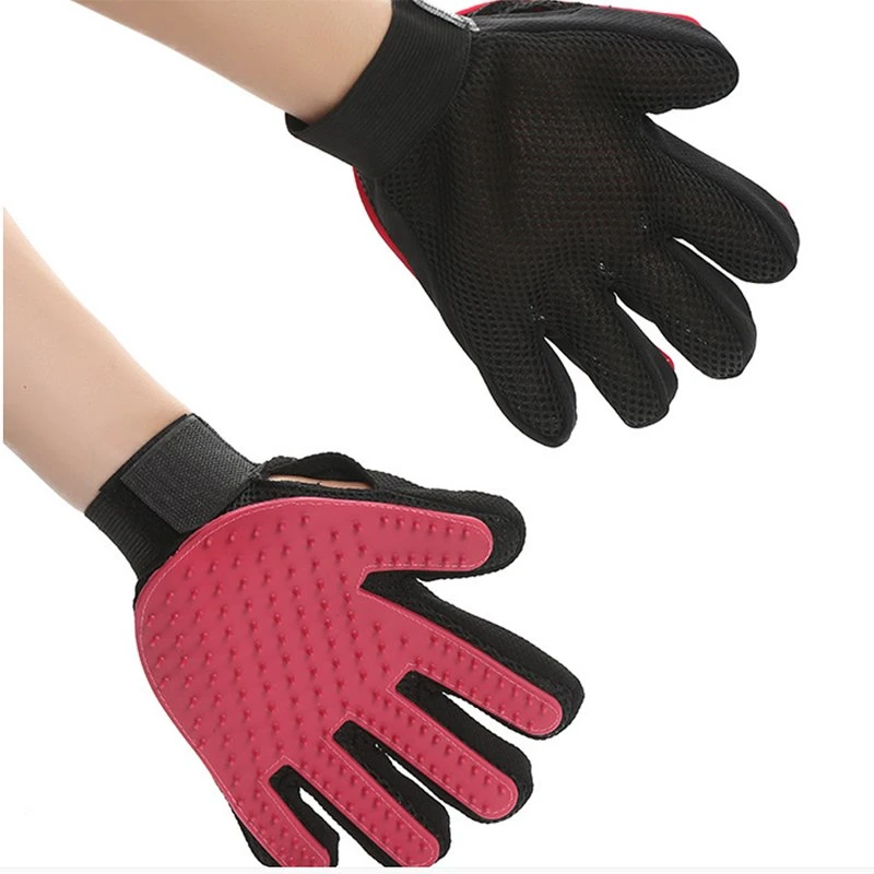 Efficient Gentle Deshedding Brush Pet Grooming Glove Hair Remover Mitt Perfect for Dog & Cat