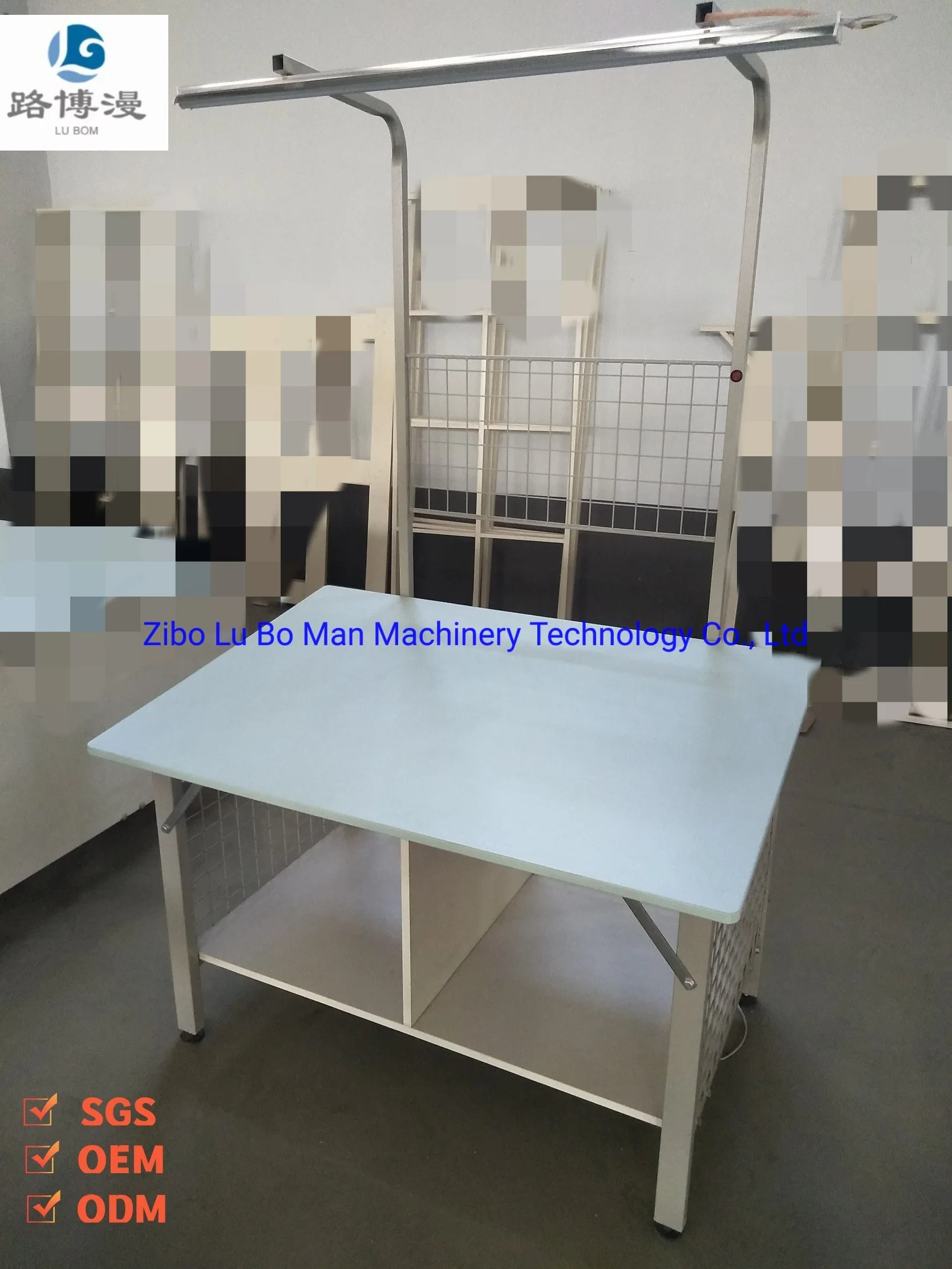Custom Made Garment Factory Fabric Inspection Table with Lighting