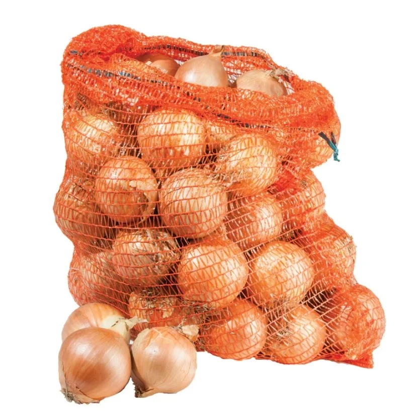 Sac de Raschel PE Bois de chauffage de pomme de terre Onion orange ail filet de maïs fruits végétaux 10kg 15kg 20kg 25kg 30kg Sac de filet tubulaire en PP, Leno mesh