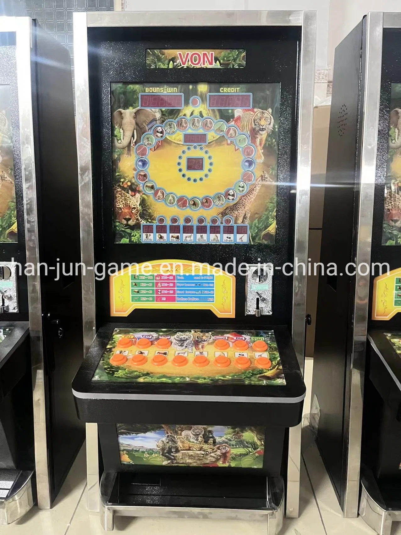 L'Afrique Hot Sale Coin exploité Glambing Casino Slot Machine de jeu d'Arcade