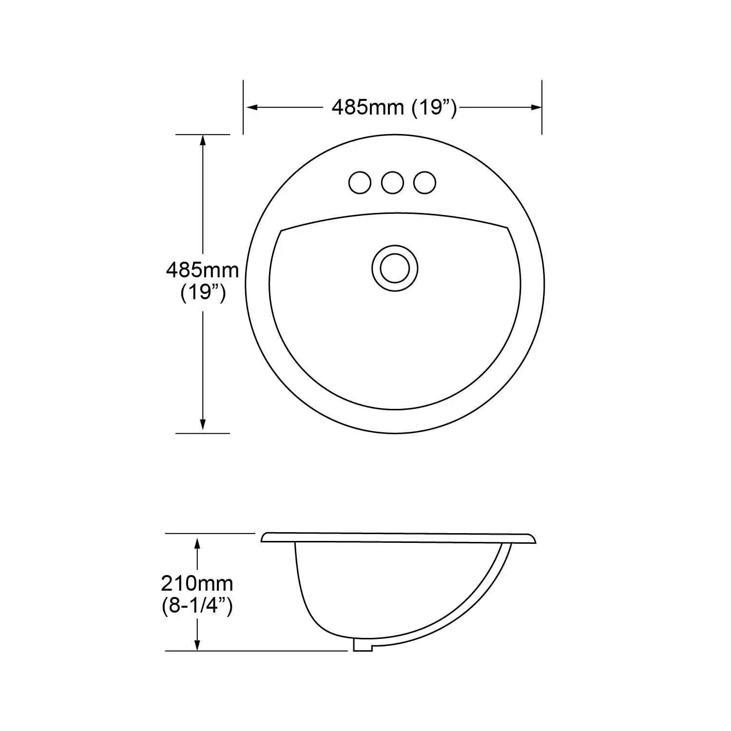 Cupc Certified Glassy White Contemporary Design High quality/High cost performance  Hot Selling Vanity Handmade Round Ceramic Cabinet Drop in Bathroom Washing Sink Furniture