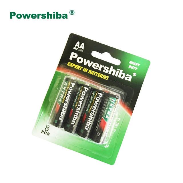 O invólucro de PVC de zinco de carbono a bateria da câmara 1,5V barato bateria AA