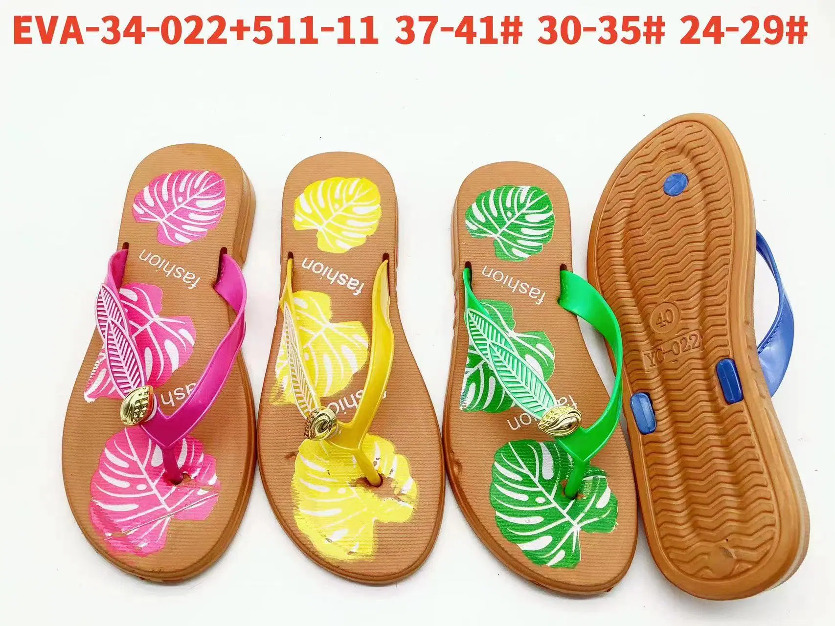 EVA Lady Shoes Colorful Insole Slipper 2024 Verano