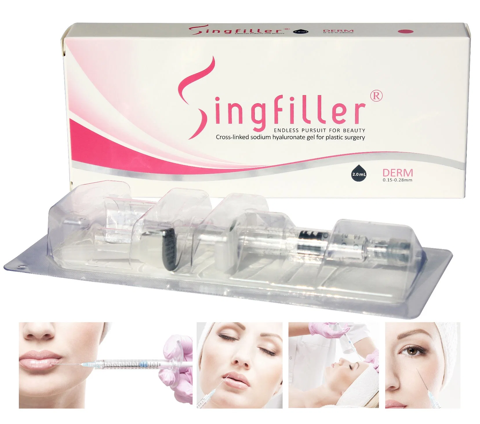 Singfiller Hayluronic Acid Injectable Dermal Filler for Lip Enhancement