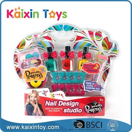 Girl Toys Pretend Play Children Nail Salon Kit Kid Beauty Set Toys