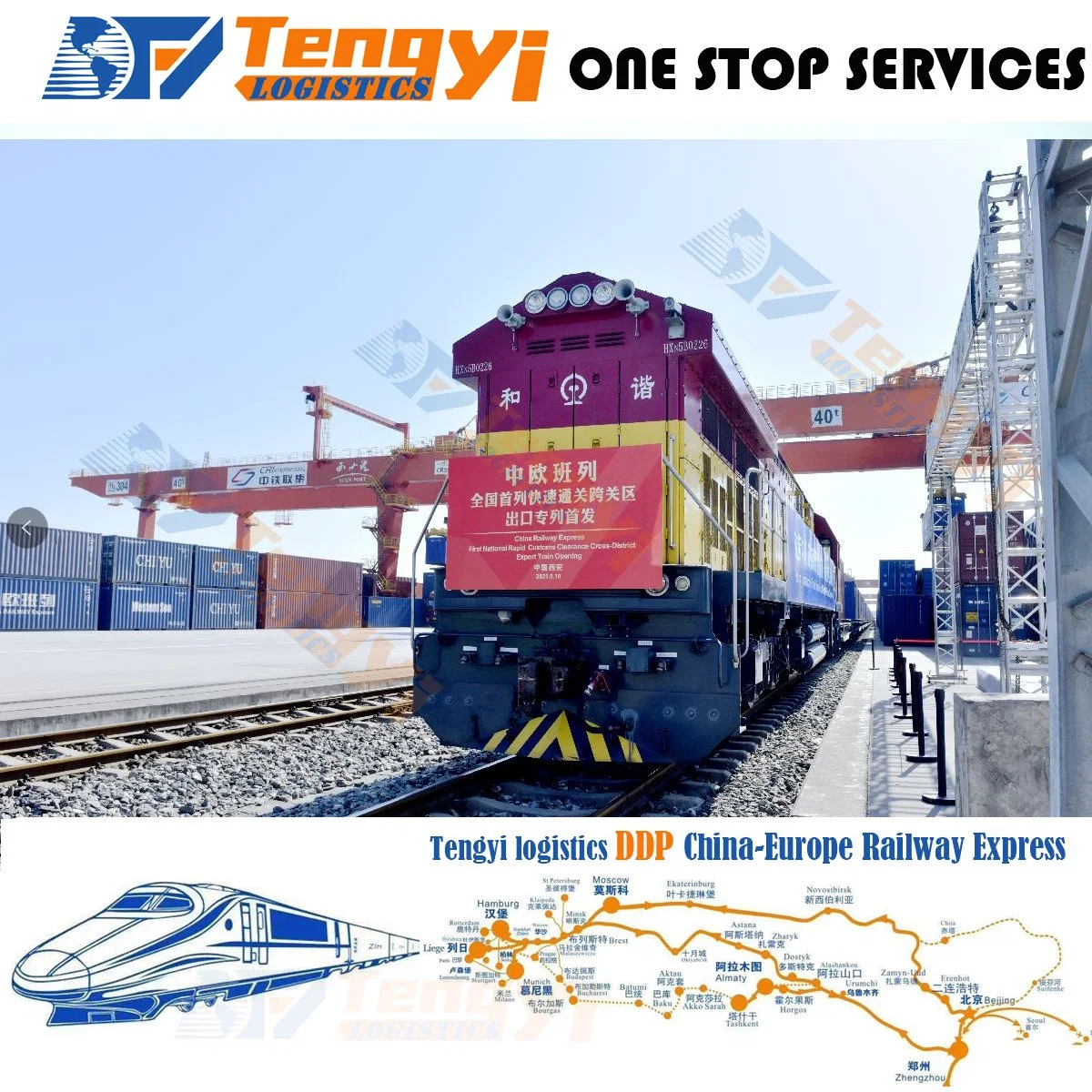 DDP to Door Price Low China Logistics Shipping Company China Railway Express Shipping to European Austria Ireland Sweden