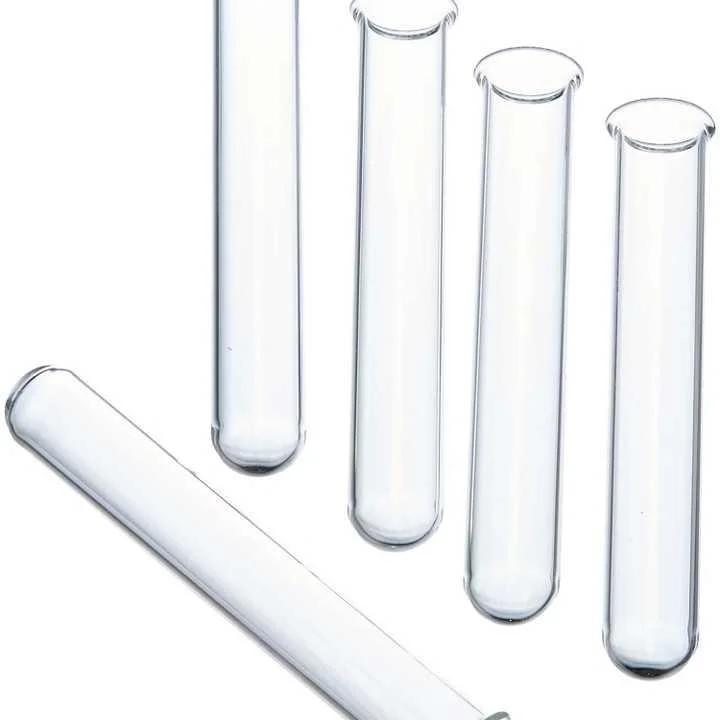 Oil Liquids Candy Packaging Tube Glass Test Tube with Stopper Caps