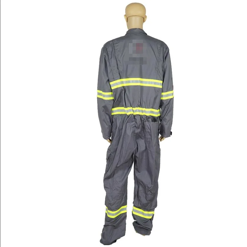 100% Cotton Flame Retardant Unisex Workwear Coverall for Industrial Protecting Use