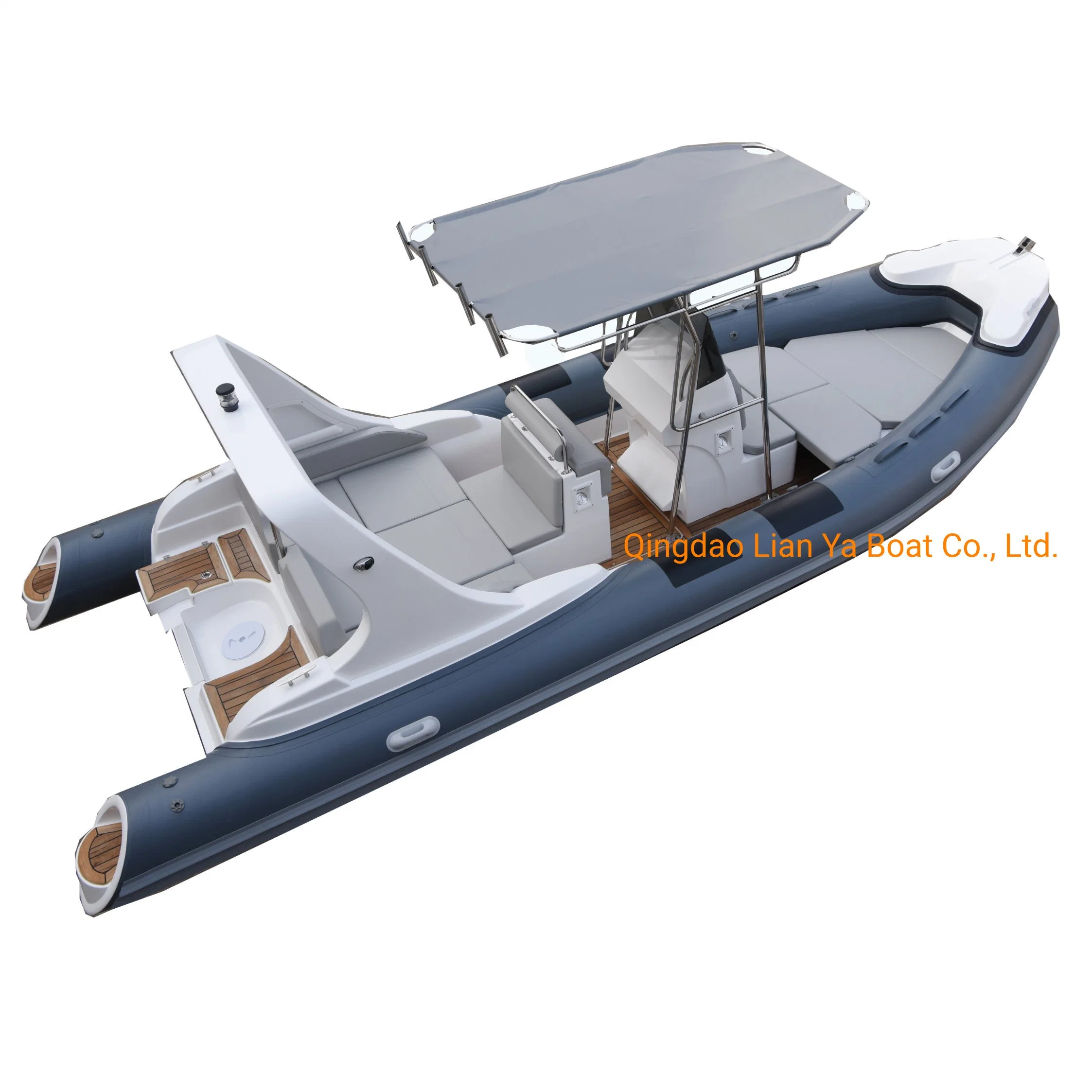 Liya 6.6m 200HP Outoard Fiberglass Fishing Sport Boat Luxury Rib Boat