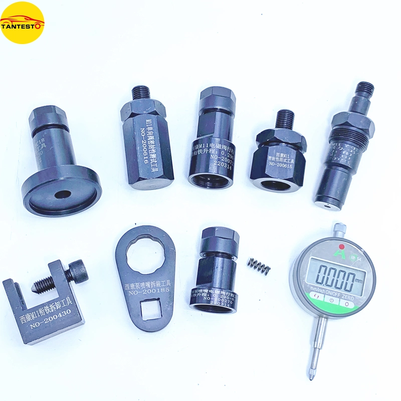 Inyector de Diesel desmontar la válvula de solenoide de llave de eliminación de la carrera Ahe conjuntos de herramientas de medición de desplazamiento para M11 3411756 4903084