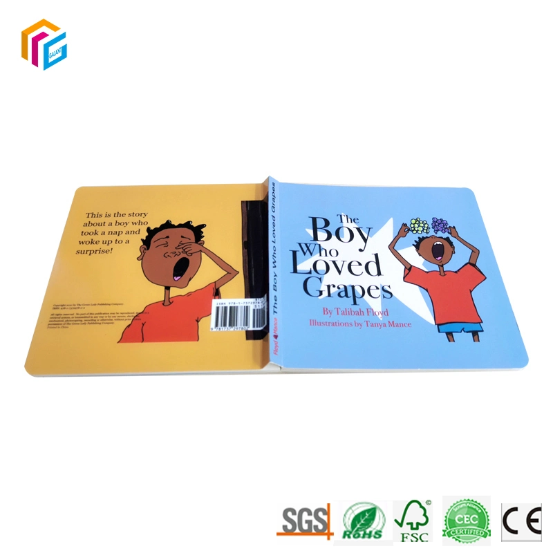 Laminación brillante historia de la impresión de cartón de papel personalizados para la Educación lectura del libro de los niños