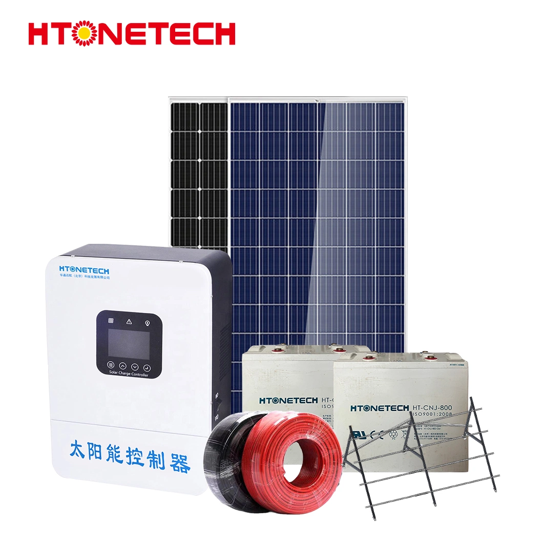 Htonetech off Grid Solar Power System 20kW Originales de fábrica 8kW 10KW 38KW Mini sistema Solar de Energía Solar con 12 Voltio Panel Solar