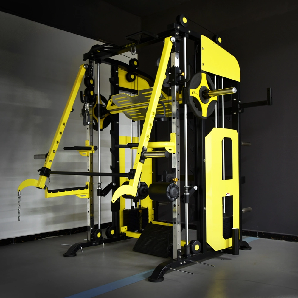 Body Building Power Cage Home Gym Fitness Multifunction Jemy Smith Machine