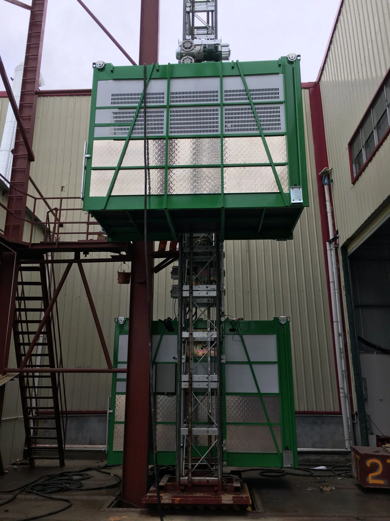 SGS zertifiziert SC200/200gd Twin Cage Bau Aufzug für Baustellen