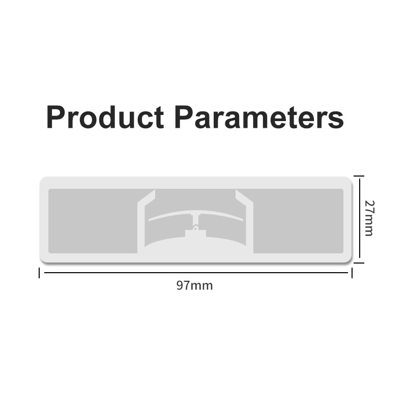 Long Distance Reader 97*27mm Vehicle Identification Label on Windscreen Passive Windshield Anti-Tear UHF RFID Tag