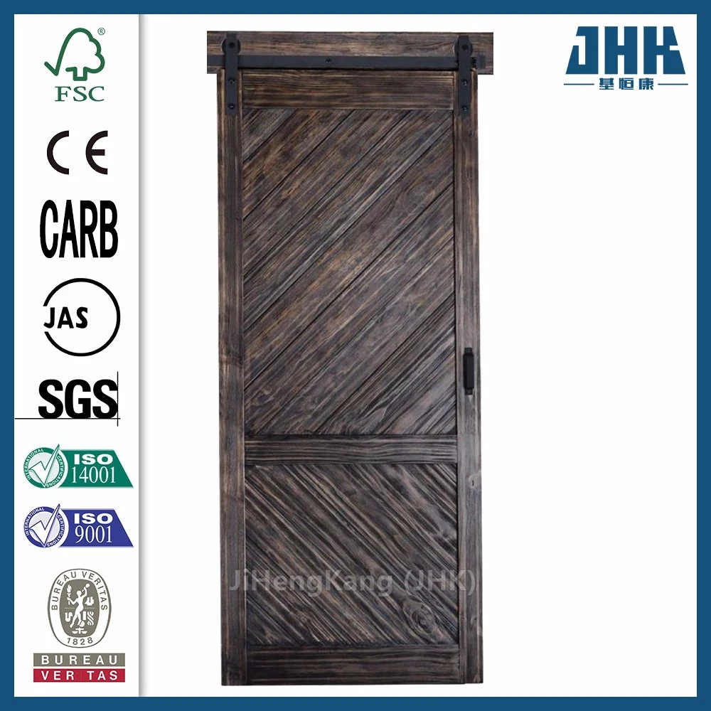 Jhk Double MDF Painted Solid Sliding Wooden Barn Doors