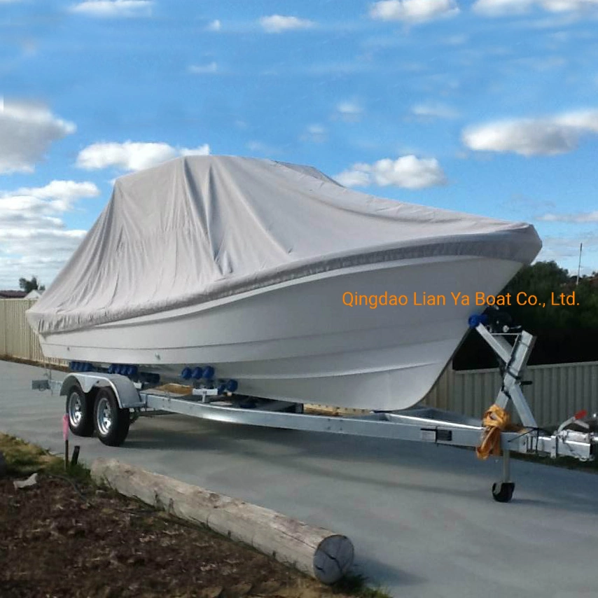 Liya 7.6m Fiberglass Work Boat Small Cargo Ship Panga Fishing Boat for Sale