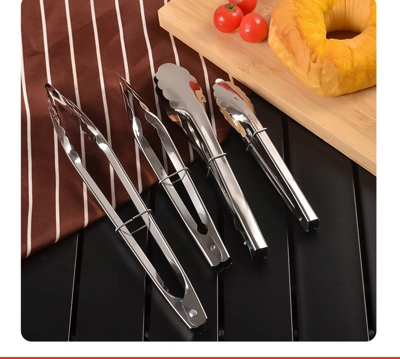 Stainless Steel Food BBQ Barbecue Steak Buffet Food Kitchen Bread Clip