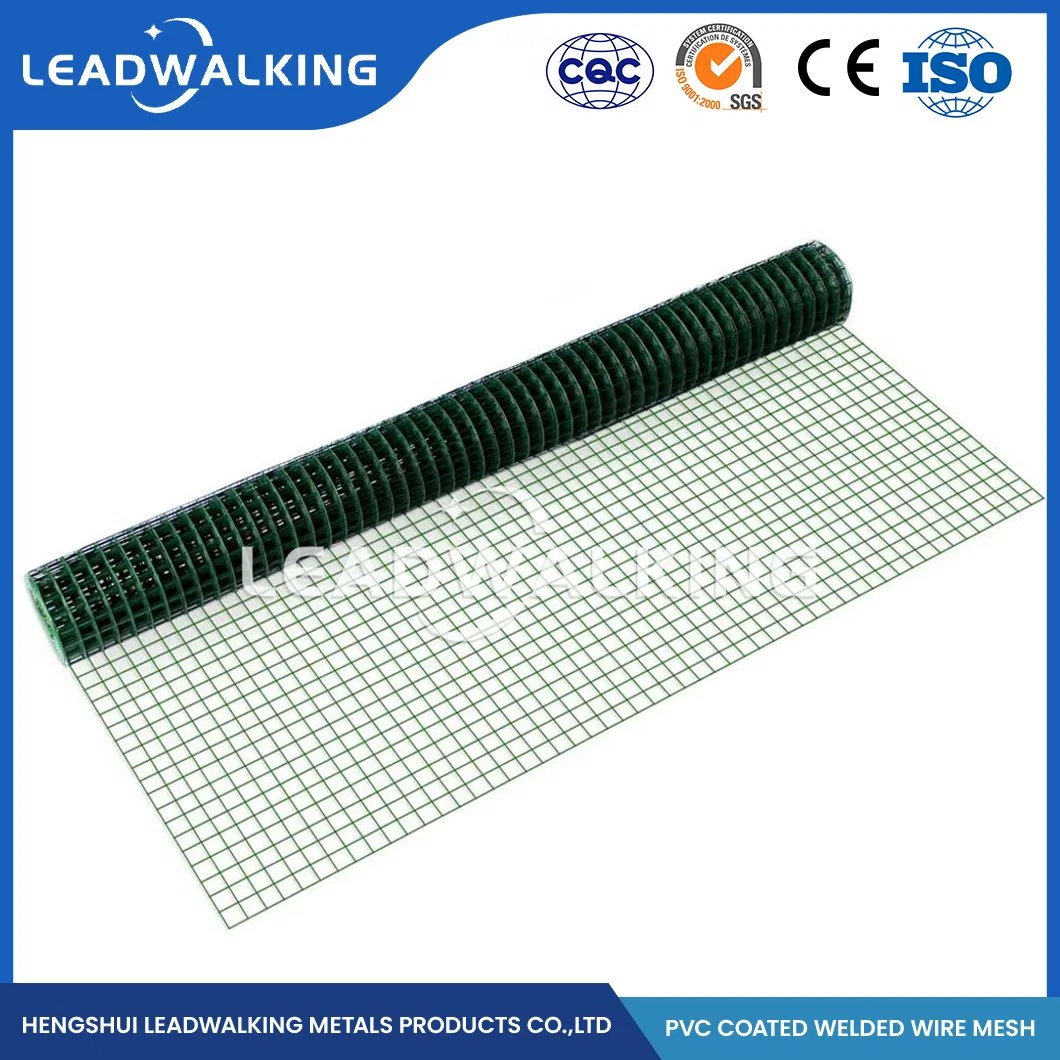 Los halos de acero galvanizado Leadwalking/Fábrica de mallas soldadas de malla de alambre galvanizado mayorista China 10.0x10.0mm Electric galvanizado recubierto de PVC mallas soldadas