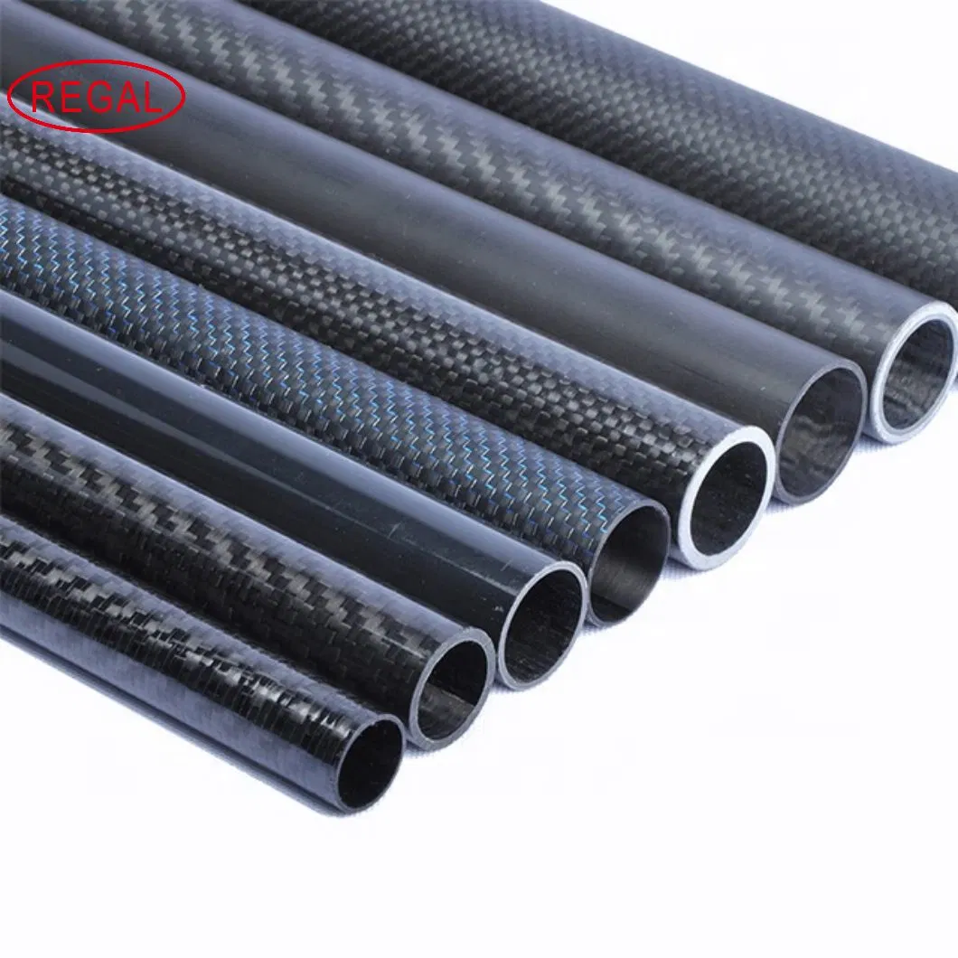 High Quality Custom Carbon Fiber Pipe Tube Light Weight 40mm 50mm 60mm 70mm 80mm Carbon Fiber Tube