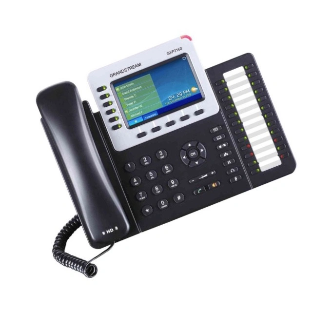 Grandstream 4.3 pouces (480x272) Color-Screen LCD Téléphone IP Bluetooth GXP2160