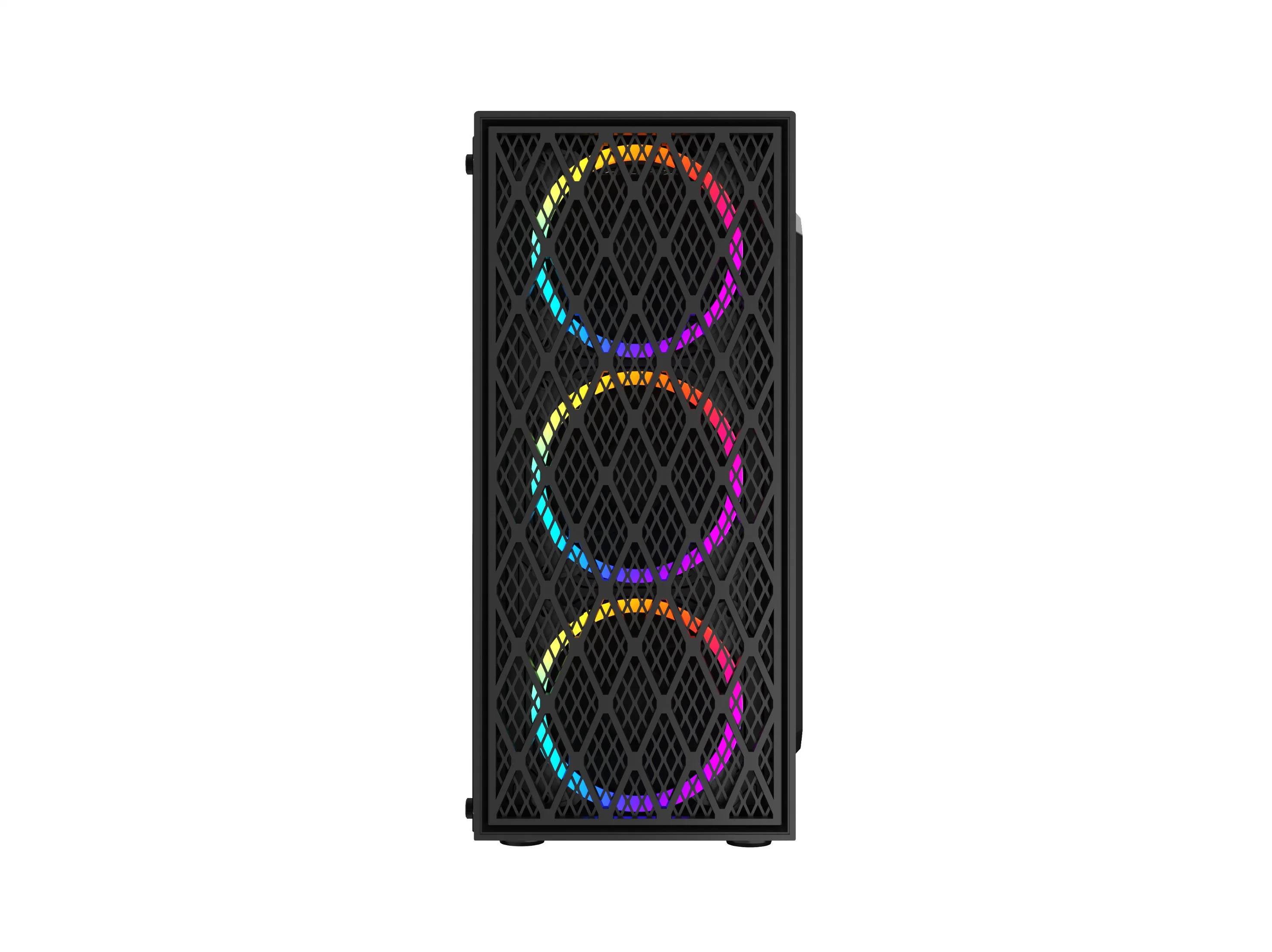 Fashion Hot Wholesale/Supplier Tower Computer Cabinet PC ATX Case with 12cm RGB Fans