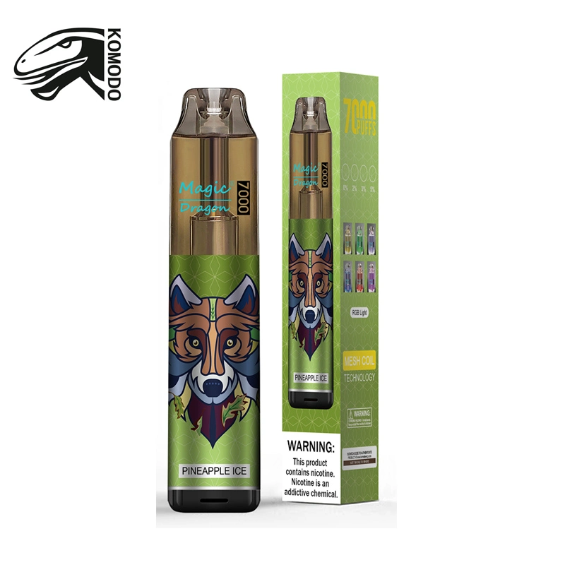 Magic Dragon 7000 Puffs VAPE sabor fruity Disposable cigarrillos electrónicos Lápiz VAPE