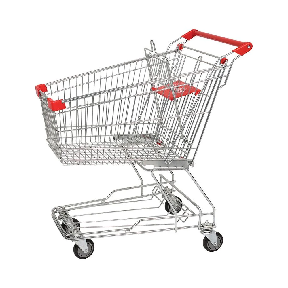 125L Extra Capacity Metal Aisan Design Shopping Cart (JS-TAS04)