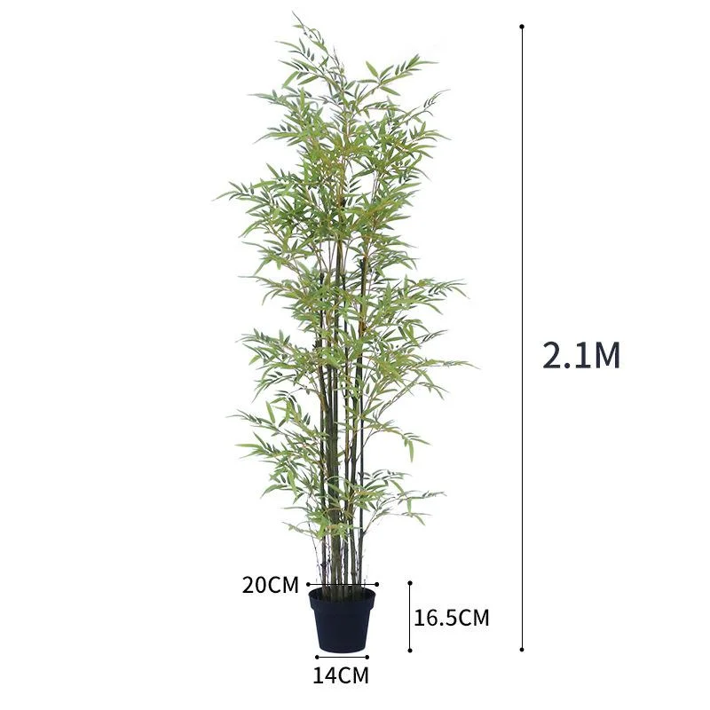 Tall Bamboo Plants Artificial Bamboo Tree with Pot Bamboo Tree Artificial for Outdoor Indoor