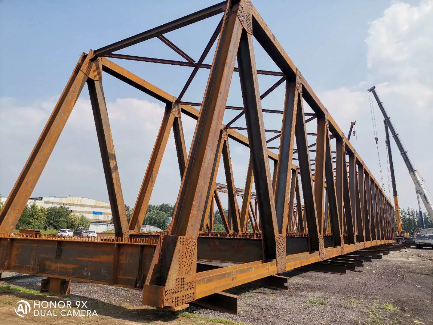 Steel Structure Prefab Truss Road Bridge/Railway Bridge