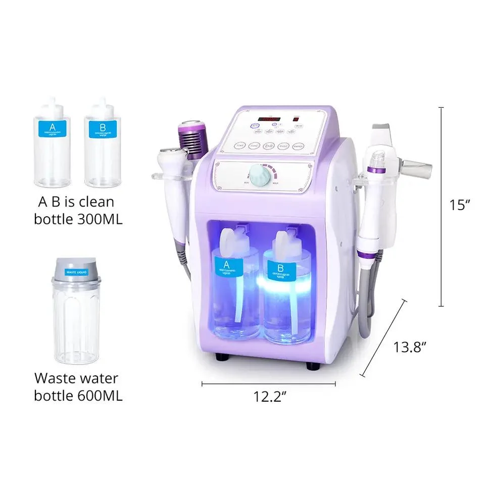 Устройство для удаления воды Hydro Dermabrasion Machine Portable Blackhead Remover Water, 6 в 1 Дермабразия Красота Цена оборудования