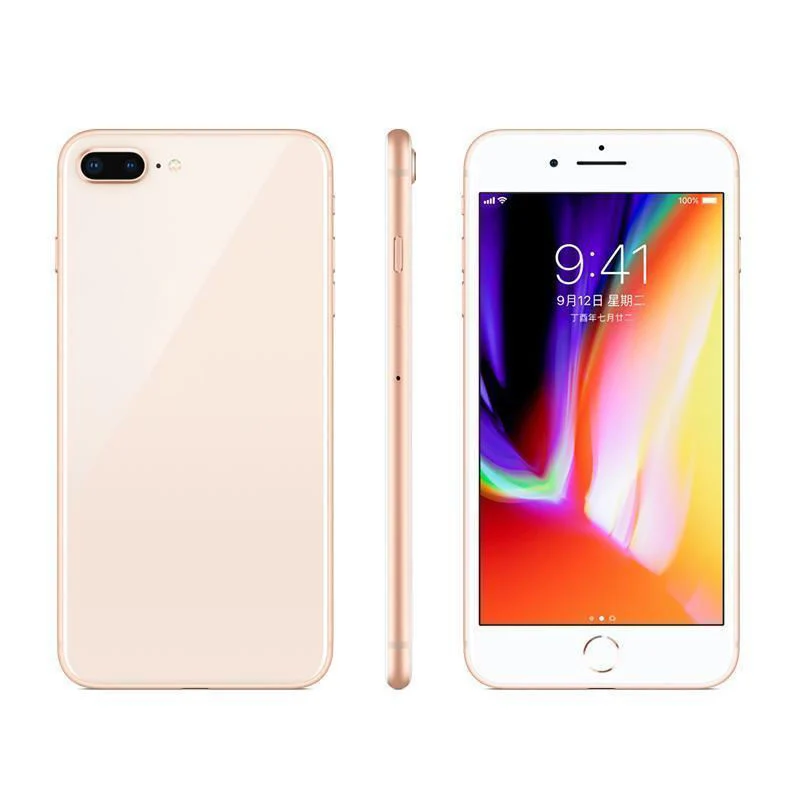 Cheap Unlocked Version Second Hand Mobile Phone for I-Phone 8 Plus 64 GB Gold