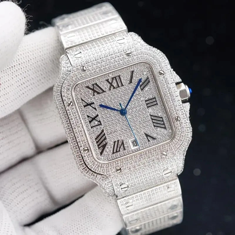 Diamond Watchdiamond Watch Automatic Mechanical Watch for Men and Women Waterproof