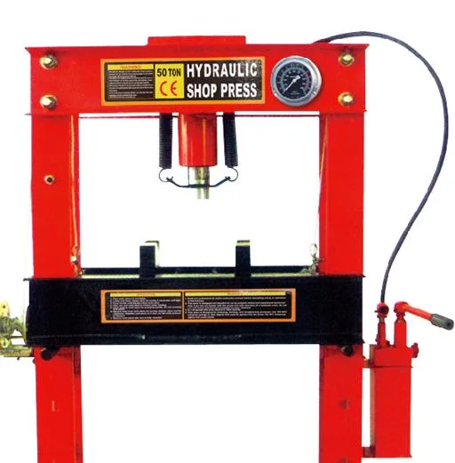 50ton Shop Press CE Standard Vehicle Equipment Hydraulic Shop Press with Gauge