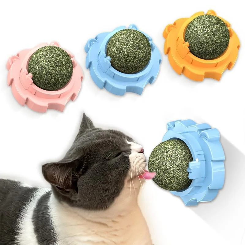 Customize Logo Pet Product Cat Toy Catnip Ball Lollipop Relaxation Catnip Toy