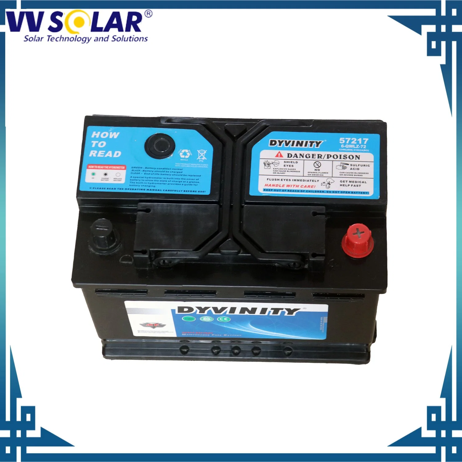 12V 60ah Car Battery Lead-Acid Battery VV Standard Maintenance Free Battery