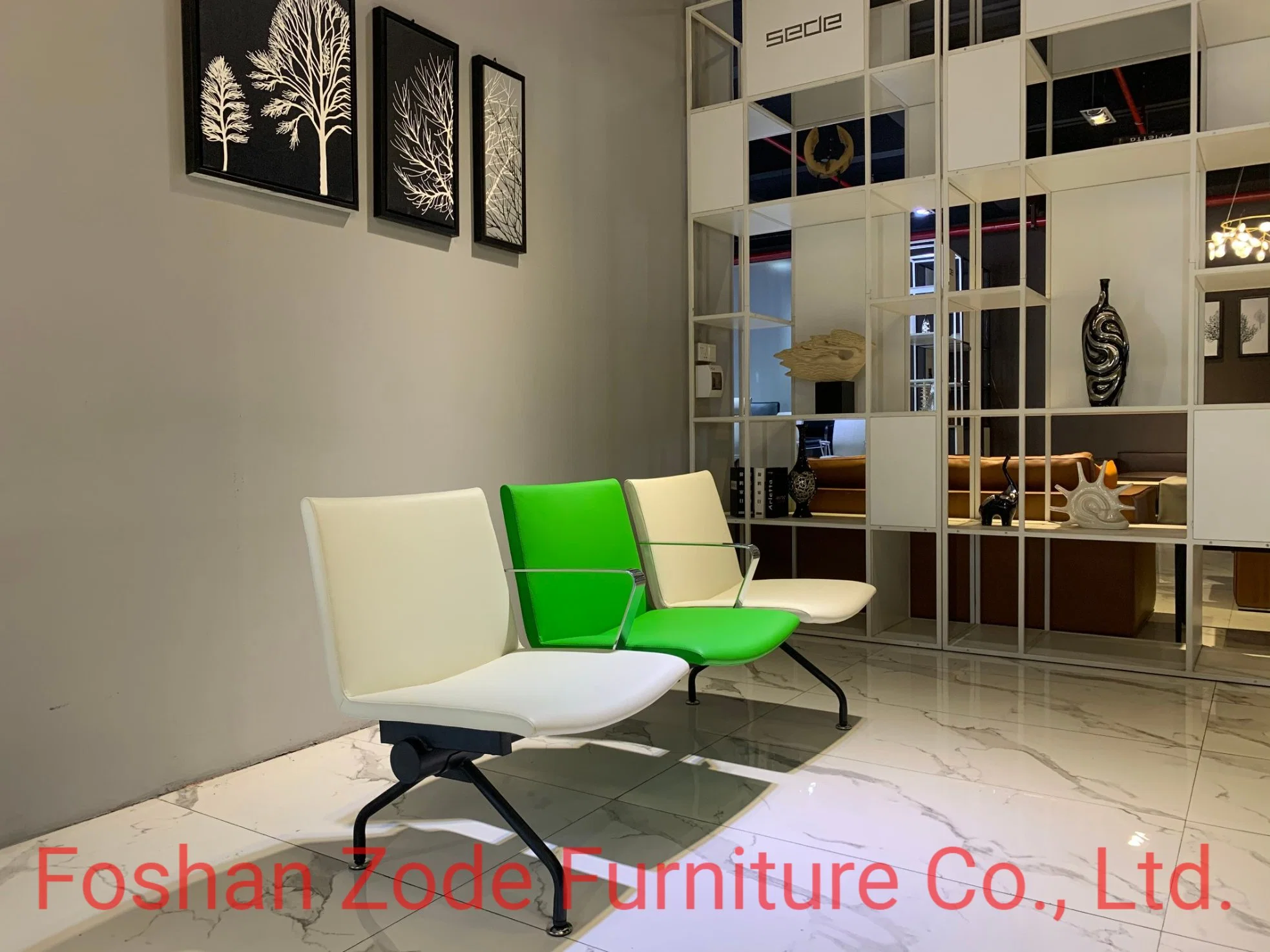 Zode Bank Airport Medical Healthcare Clinic Hotel 2 3 4 5 Seat Beam Seating Leather Waiting Chair Park-Bench Wooden Bench Furniture