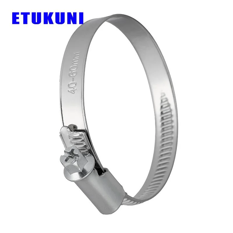 Competitive China Supplier of Stainless Steel Asymmetry German Type Worm Drive Hose Clamp Flexible Metal Hoses