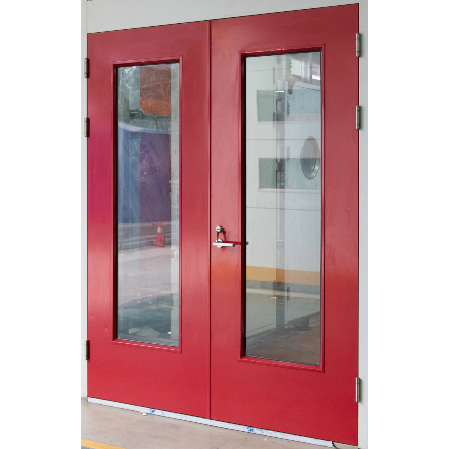 Outdoor Exterior Interior Hollow Metal Iron Entry Steel Entrance Security Safety Emergency Exit Fire Door with 1.5 Hrs