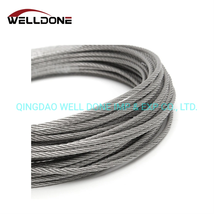 6*19+FC 6*19+Iwr 6*19+Iws 7*19 Galvanized and Ungalvanized Steel Wire Rope