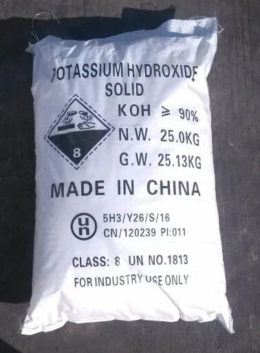 Fertilizer KOH Potassium Hydroxide Price of 90% Caustic Potash Potassium Hydroxide Flakes