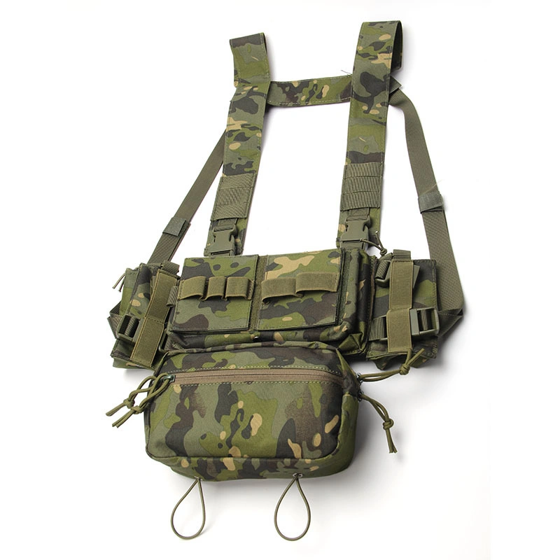 Combate táctico de Caça ao Chest modular de peito de Rig Vest MK3 Colete com bolsa para revistas Molle