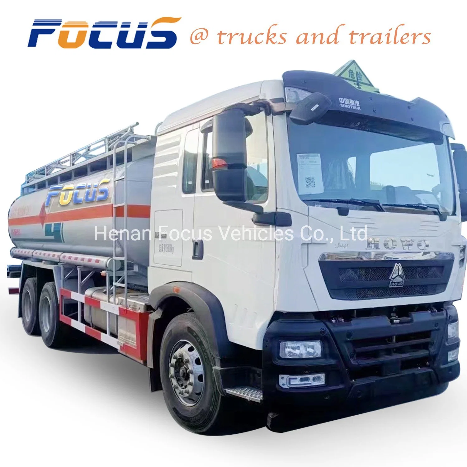 Fuel Oil Tanker Truck to Transport Gasoline, Diesel, Liquefied Petroleum, Natural Gas for Shell Service Station