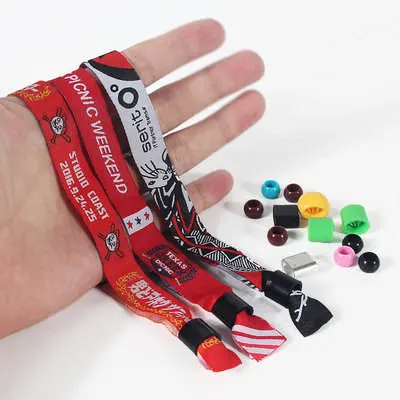 Factory Price Wholesale/Supplier Wristband Polyester Plain Wristband Event Woven Wristband