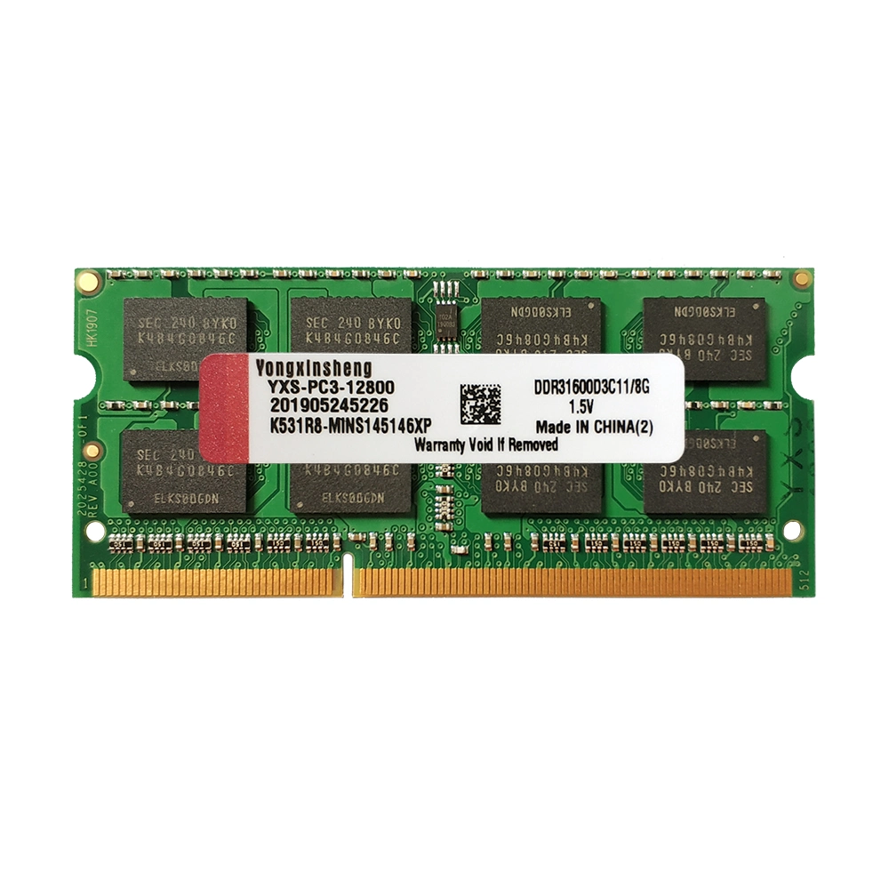 ذاكرة DDR2 RAM DDR3 سعة 2 جيجابايت بسرعة 10 ميجاهرتز بسرعة 1333 ميجاهرتز وسعة 4 جيجابايت بسرعة 1333 ميجاهرتز وذاكرة وصول عشوائي (RAM) من نوع يونغ شينشينج الكمبيوتر الدفتري PC3 12800s ذاكرة DDR3 Universal 204pins