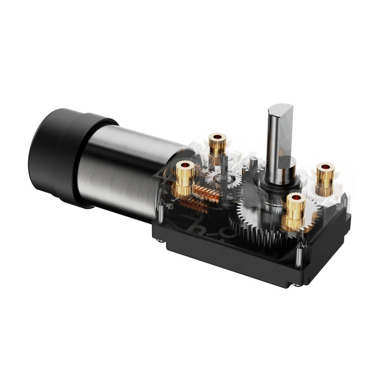 Zhaowei 4632 12V 24V 300rpm Motor de engranaje de tornillo sinfín de plástico Motor DC BLDC sin escobillas Micro engranaje de tornillo sinfín Motor DC con Freno