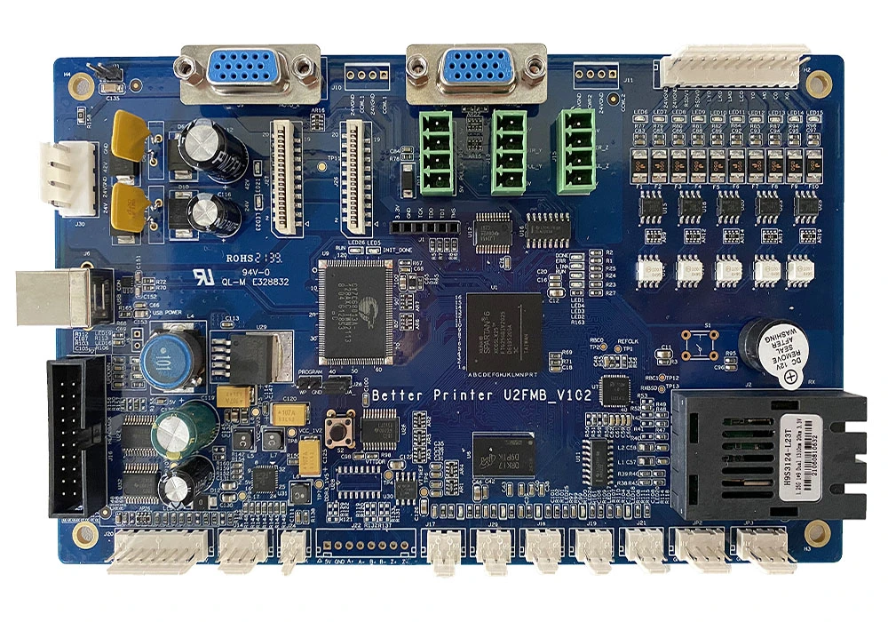 Direct Injection Printer Board USB2.0 Inkjet Board Kit 7610 Four Head Use for White Ink Pyrography Printer