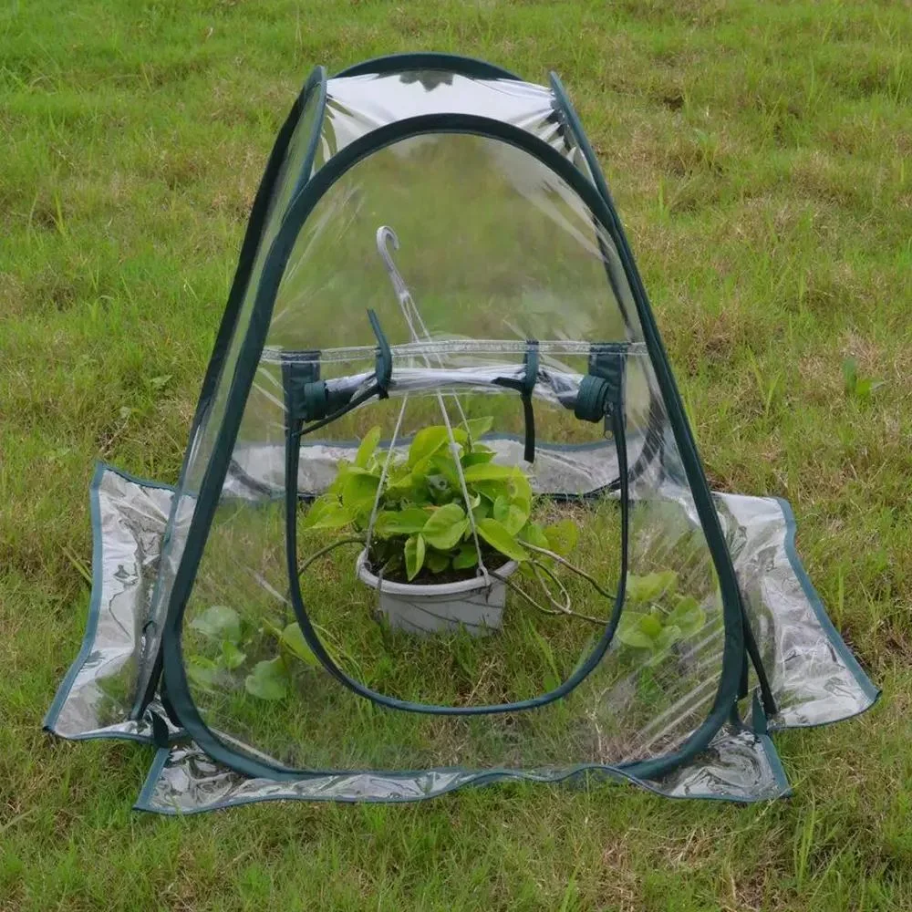 2 Tiers Portable Garden Greenhouse Indoor Outdoor PVC Cover Garden Mini Greenhouse