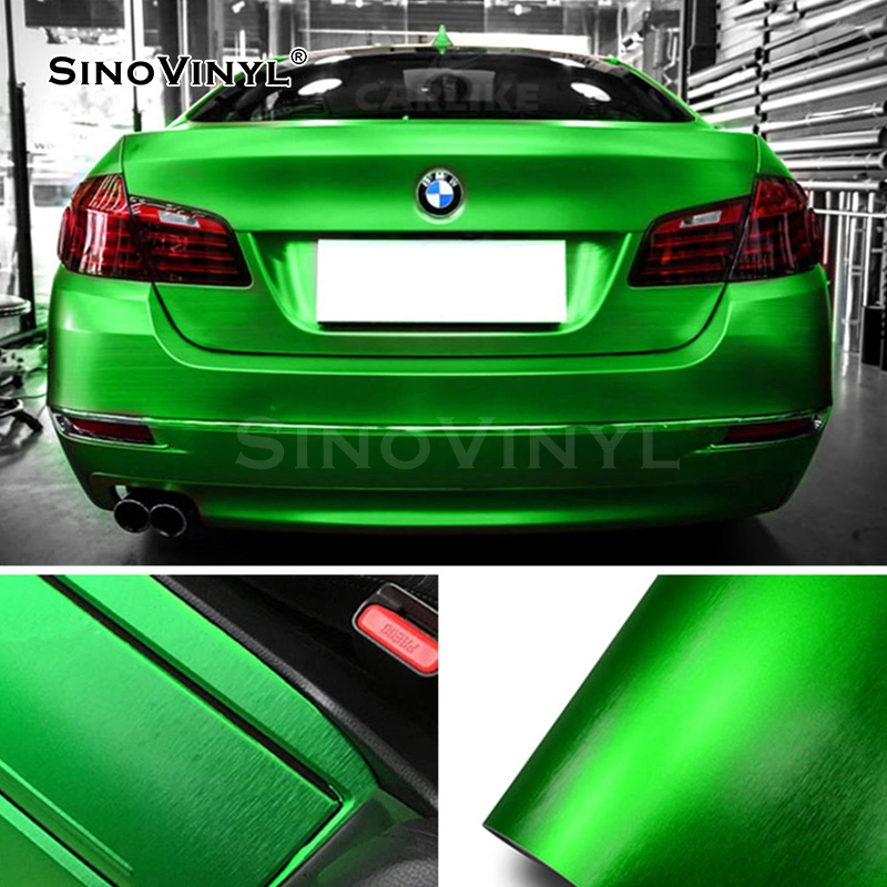 SINOVINYL Chrom gebürstet Rosérot ausgezeichnete Qualität für Vinyl Gloss Verpackung Folie Aufkleber Autos